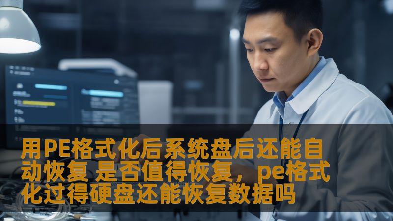 用PE格式化后系统盘后还能自动恢复 是否值得恢复，pe格式化过得硬盘还能恢复数据吗