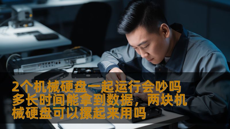 2个机械硬盘一起运行会吵吗 多长时间能拿到数据，两块机械硬盘可以摞起来用吗