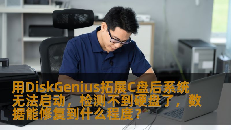 用DiskGenius拓展C盘后系统无法启动,检测不到硬盘了,数据能修复到什么程度? 用DiskGenius拓展C盘后系统无法启动,检测不到硬盘了,数据能修复到什么程度?