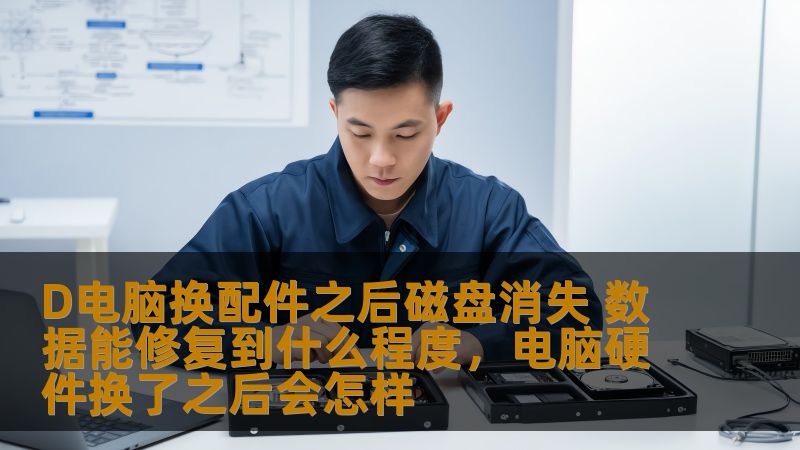 D电脑换配件之后磁盘消失 数据能修复到什么程度，电脑硬件换了之后会怎样