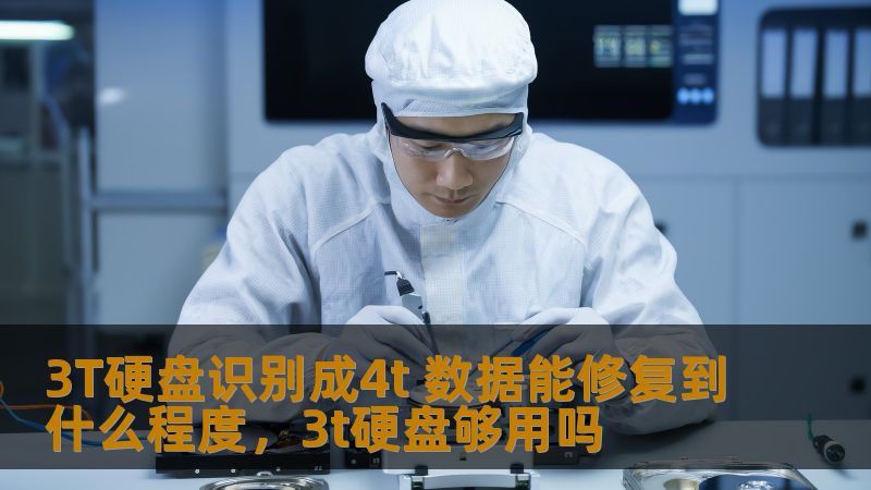 3T硬盘识别成4t 数据能修复到什么程度,3t硬盘够用吗 3T硬盘识别成4t 数据能修复到什么程度,3t硬盘够用吗