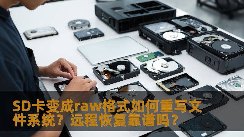 SD卡变成raw格式如何重写文件系统？远程恢复靠谱吗？