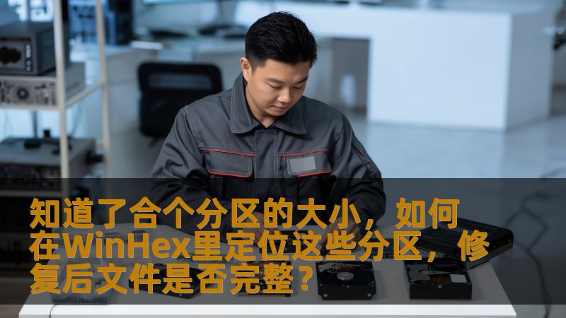 知道了合个分区的大小,如何在WinHex里定位这些分区,修复后文件是否完整? 知道了合个分区的大小,如何在WinHex里定位这些分区,修复后文件是否完整?