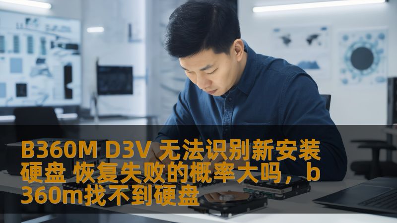 B360M D3V 无法识别新安装硬盘 恢复失败的概率大吗，b360m找不到硬盘