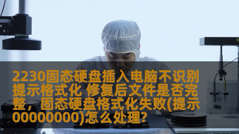 2230固态硬盘插入电脑不识别提示格式化 修复后文件是否完整，固态硬盘格式化失败(提示00000000)怎么处理?