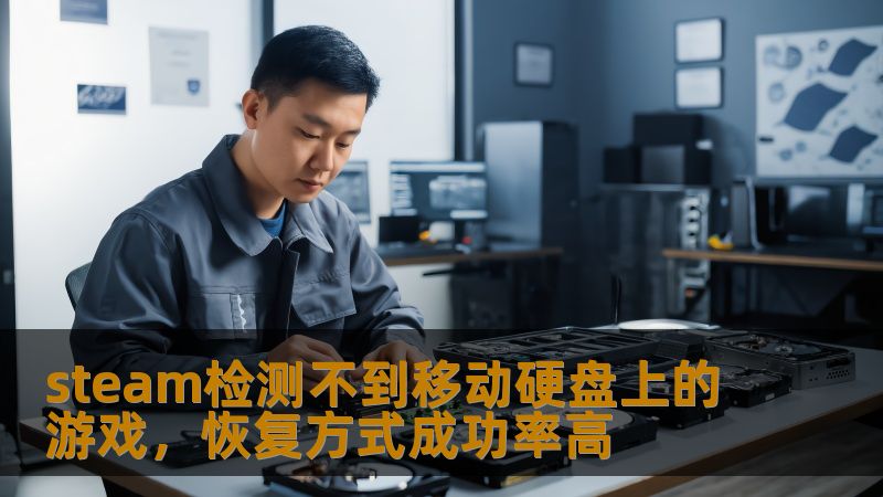 steam检测不到移动硬盘上的游戏，恢复方式成功率高