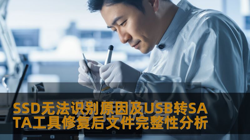 SSD无法识别原因及USB转SATA工具修复后文件完整性分析