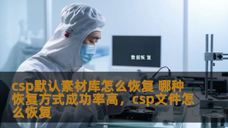 csp默认素材库怎么恢复 哪种恢复方式成功率高，csp文件怎么恢复
