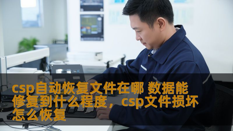 csp自动恢复文件在哪 数据能修复到什么程度，csp文件损坏怎么恢复