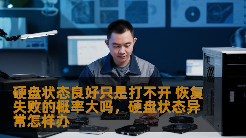 硬盘状态良好只是打不开 恢复失败的概率大吗，硬盘状态异常怎样办