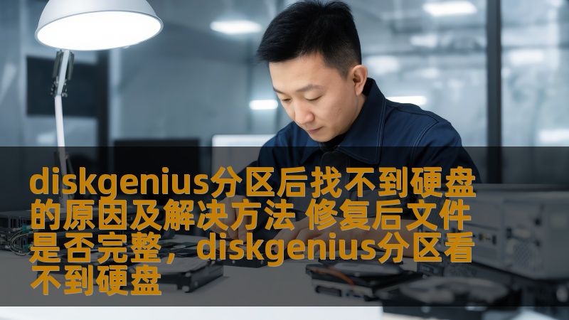 本文将详细探讨DiskGenius分区后找不到硬盘的常见原因，提供具体的解决方案，并分析修复后文件是否会完整。帮助用户更好地理解磁盘管理工具的使用，保障数据安全。