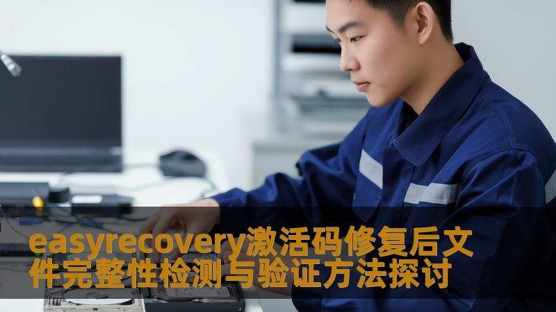 探讨easyrecovery激活码修复后文件完整性检测与验证方法，确保数据恢复的可靠性与有效性。