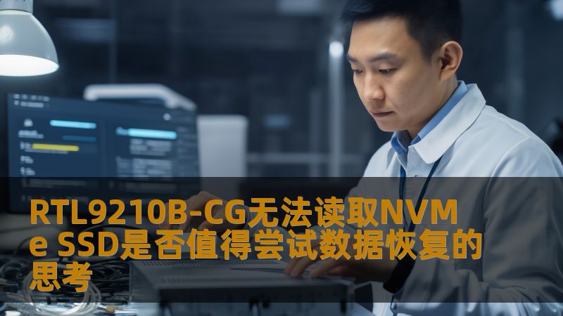 RTL9210B-CG无法读取NVMe SSD是否值得尝试数据恢复的思考 RTL9210B-CG无法读取NVMe SSD是否值得尝试数据恢复的思考
