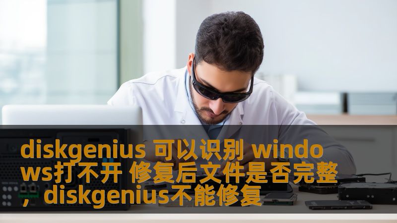 diskgenius 可以识别 windows打不开 修复后文件是否完整，diskgenius不能修复