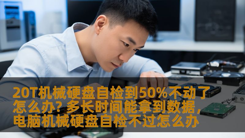 20T机械硬盘自检到50%不动了怎么办? 多长时间能拿到数据,电脑机械硬盘自检不过怎么办 20T机械硬盘自检到50%不动了怎么办? 多长时间能拿到数据,电脑机械硬盘自检不过怎么办