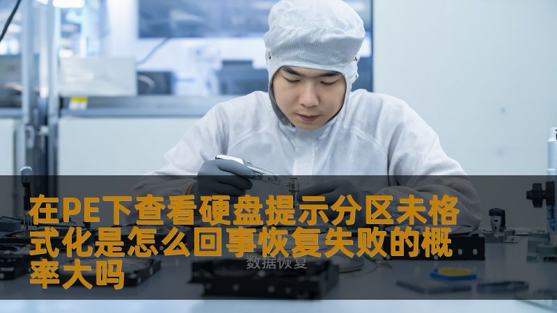 在PE下查看硬盘提示分区未格式化是怎么回事恢复失败的概率大吗