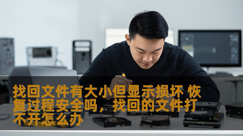 找回文件有大小但显示损坏 恢复过程安全吗,找回的文件打不开怎么办 找回文件有大小但显示损坏 恢复过程安全吗,找回的文件打不开怎么办