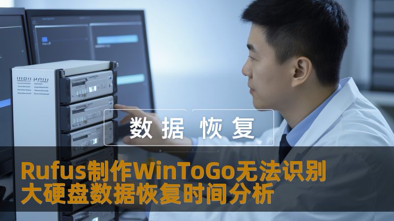 Rufus制作WinToGo无法识别大硬盘数据恢复时间分析 Rufus制作WinToGo无法识别大硬盘数据恢复时间分析