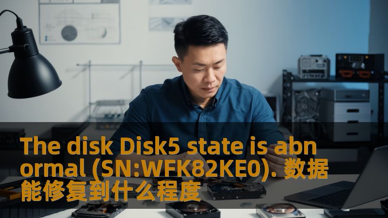 The disk Disk5 state is abnormal (SN:WFK82KE0). 数据能修复到什么程度