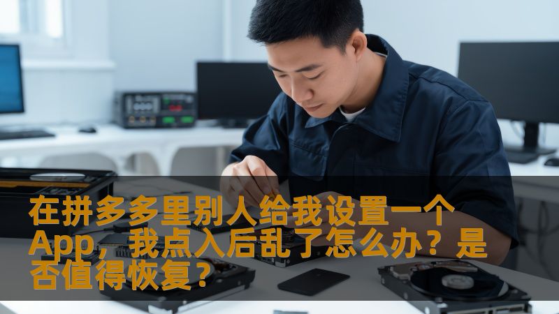 在拼多多里别人给我设置一个App，我点入后乱了怎么办？是否值得恢复？
