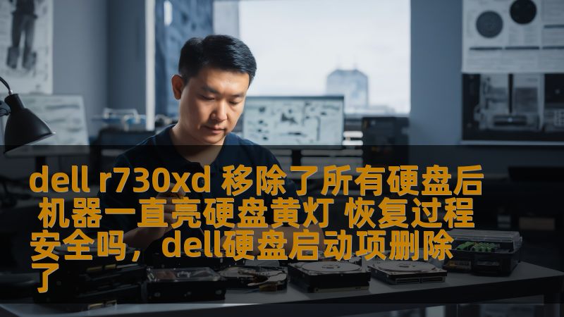 dell r730xd 移除了所有硬盘后 机器一直亮硬盘黄灯 恢复过程安全吗，dell硬盘启动项删除了