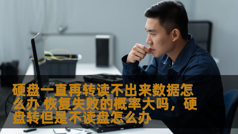 当硬盘出现无法读取数据的情况，数据丢失的风险就变得非常高。那么，硬盘一直转但无法读取数据时，我们该如何应对？数据恢复是否有希望？本文将为你提供专业的建议和解决方案，帮助你最大程度地恢复丢失的数据。