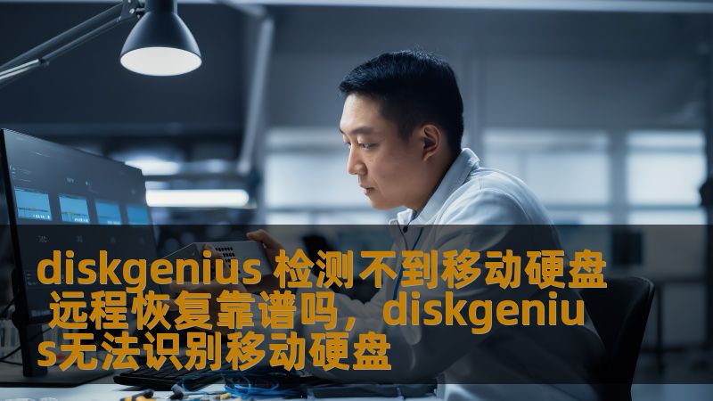 本文探讨了使用DiskGenius进行移动硬盘检测不到问题的解决方案，同时对远程数据恢复服务的可靠性进行了深入分析，帮助用户选择更安全、高效的数据恢复方式。