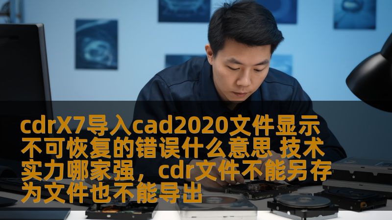 cdrX7导入cad2020文件显示不可恢复的错误什么意思 技术实力哪家强，cdr文件不能另存为文件也不能导出