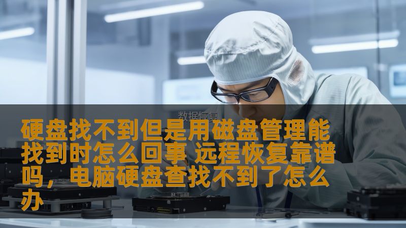 硬盘找不到但是用磁盘管理能找到时怎么回事 远程恢复靠谱吗，电脑硬盘查找不到了怎么办