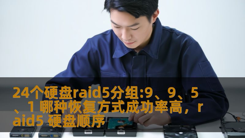 24个硬盘raid5分组:9、9、5、1 哪种恢复方式成功率高，raid5 硬盘顺序