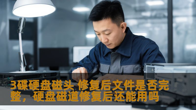 3碟硬盘磁头 修复后文件是否完整，硬盘磁道修复后还能用吗