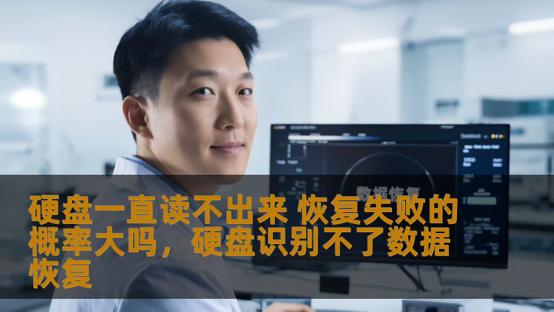 硬盘一直读不出来 恢复失败的概率大吗，硬盘识别不了数据恢复