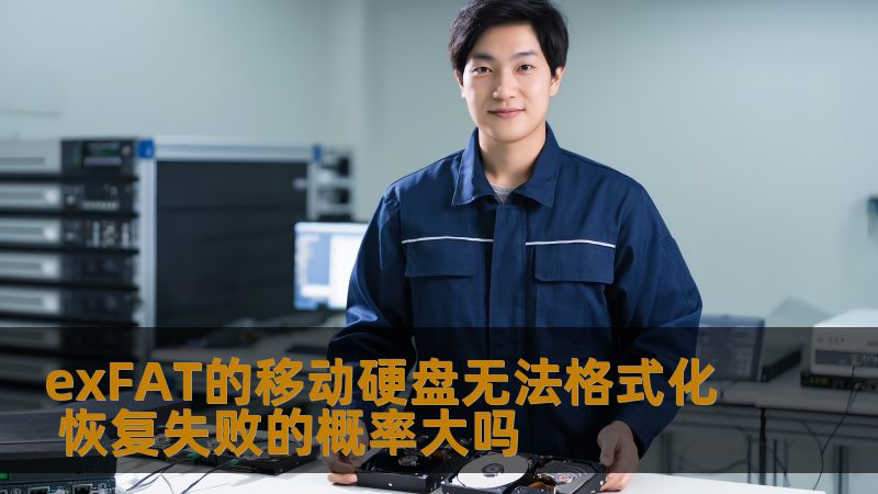 exFAT的移动硬盘无法格式化 恢复失败的概率大吗