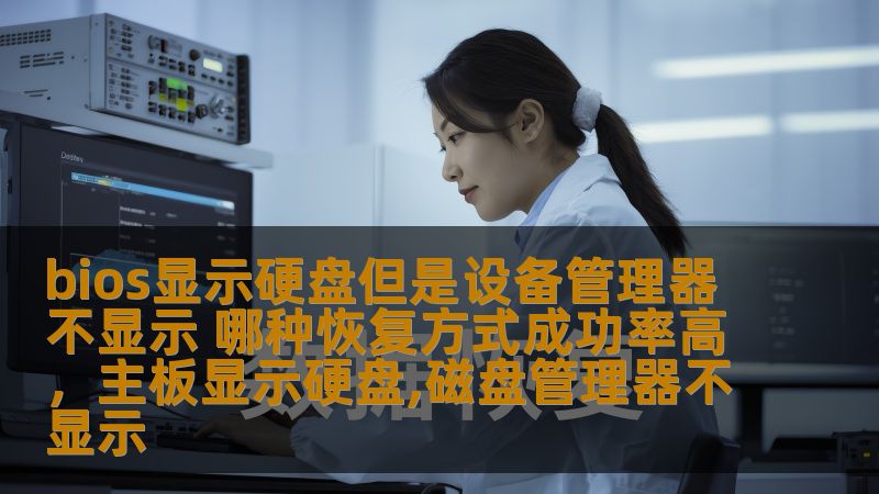 bios显示硬盘但是设备管理器不显示 哪种恢复方式成功率高，主板显示硬盘,磁盘管理器不显示                    面对BIOS可以显示硬盘但设备管理器无法识别的问题，如何恢复硬盘成为许多人关注的焦点。本文将探讨几种恢复方式，并为您提供成功率高的恢复方案，帮助您解决数据丢失与硬盘无法识别的困境。    BIOS显示硬盘,设备管理器,硬盘恢复,硬盘无法识别,数据丢失,硬盘修复,恢复方案