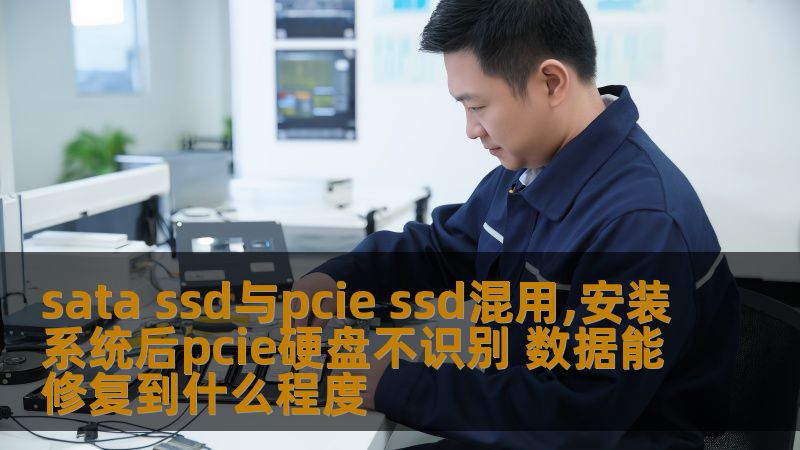 sata ssd与pcie ssd混用,安装系统后pcie硬盘不识别 数据能修复到什么程度