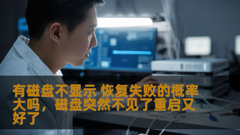 有磁盘不显示 恢复失败的概率大吗，磁盘突然不见了重启又好了