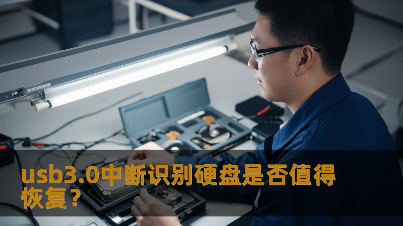 usb3.0中断识别硬盘是否值得恢复？