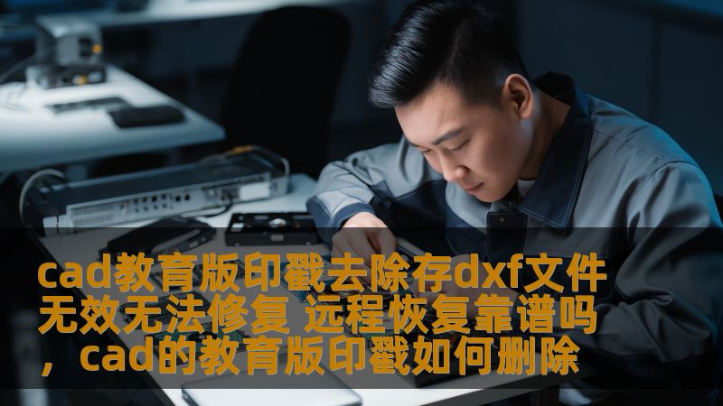 cad教育版印戳去除存dxf文件无效无法修复 远程恢复靠谱吗，cad的教育版印戳如何删除
