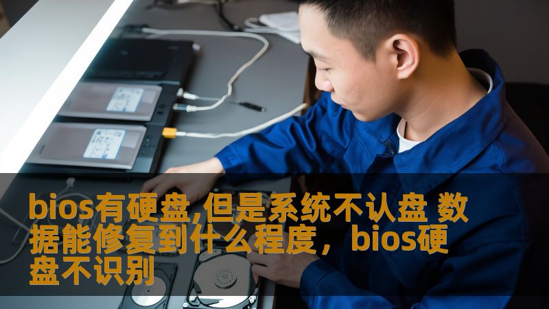 bios有硬盘,但是系统不认盘 数据能修复到什么程度，bios硬盘不识别