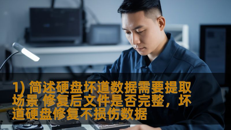 1) 简述硬盘坏道数据需要提取场景 修复后文件是否完整，坏道硬盘修复不损伤数据