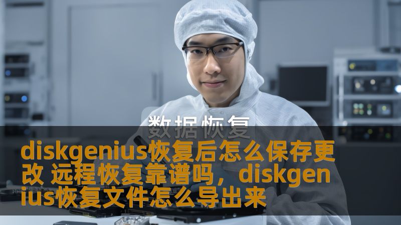 diskgenius恢复后怎么保存更改 远程恢复靠谱吗，diskgenius恢复文件怎么导出来