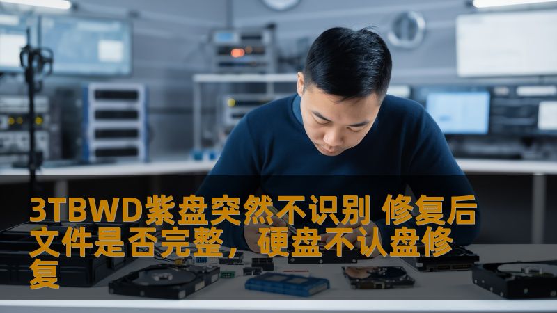 3TBWD紫盘突遇无法识别的情况时，很多用户都会陷入困惑：是否可以修复？修复后，数据是否会丢失？本文为您揭开3TBWD紫盘修复及数据恢复的真相，让你更清楚该如何应对。