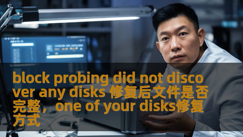 本文为您解答如何处理“blockprobingdidnotdiscoveranydisks”问题，并分析修复后文件是否完整，助您解决数据恢复的困扰。