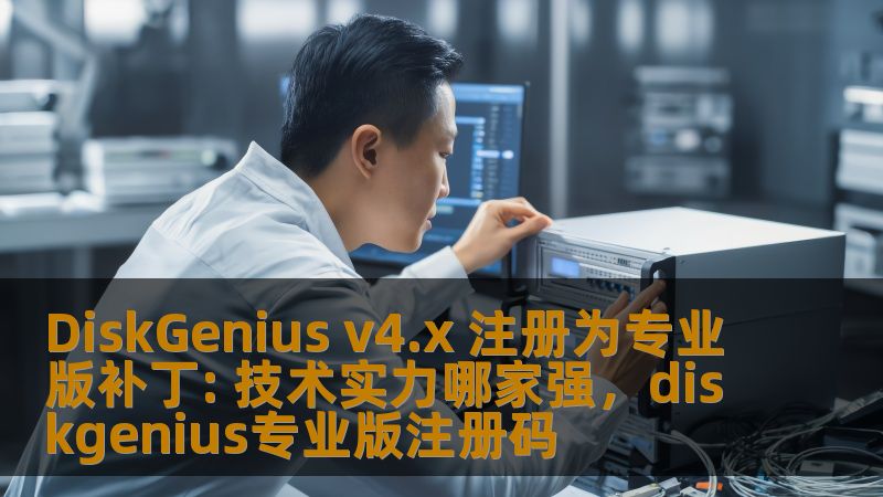 了解如何通过DiskGeniusv4.x注册补丁将您的软件升级为专业版，提升数据恢复、分区管理等技术实力的优势，让您告别各种数据灾难，体验更加高效的管理与恢复。