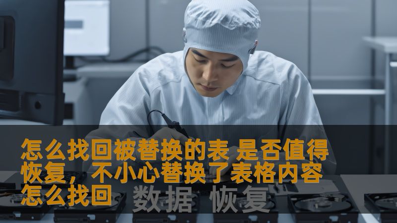 怎么找回被替换的表 是否值得恢复,不小心替换了表格内容怎么找回 怎么找回被替换的表 是否值得恢复,不小心替换了表格内容怎么找回