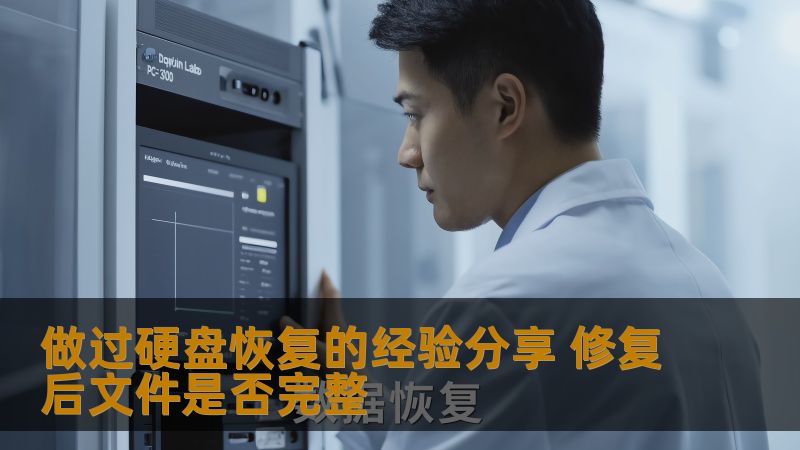 分享硬盘恢复的经验，探讨修复后文件的完整性，帮助用户解决数据丢失问题。