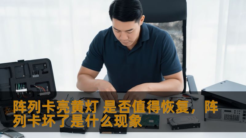 阵列卡亮黄灯 是否值得恢复，阵列卡坏了是什么现象