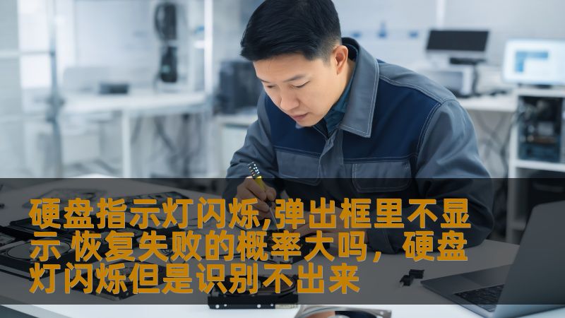 了解硬盘指示灯闪烁和弹出框显示异常时，恢复数据失败的概率，以及如何正确处理数据恢复中的各种问题。本文将为您解答常见硬盘故障的疑问，并提供专业的恢复建议。