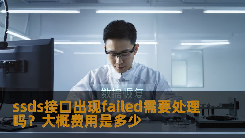 ssds接口出现failed需要处理吗?大概费用是多少 ssds接口出现failed需要处理吗?大概费用是多少