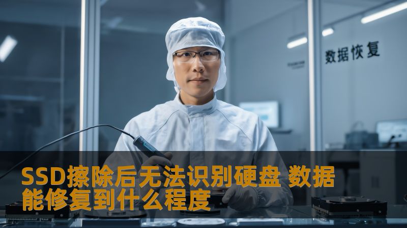 SSD擦除后无法识别硬盘的数据恢复可能性及修复程度分析，深入探讨数据恢复的工具和方法。